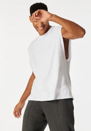 Shirt ärmellos Doppelripp weiß - SCHIESSER 150 Years