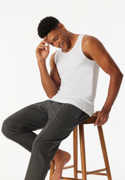 Tank Top Doppelripp weiß - SCHIESSER 150 Years