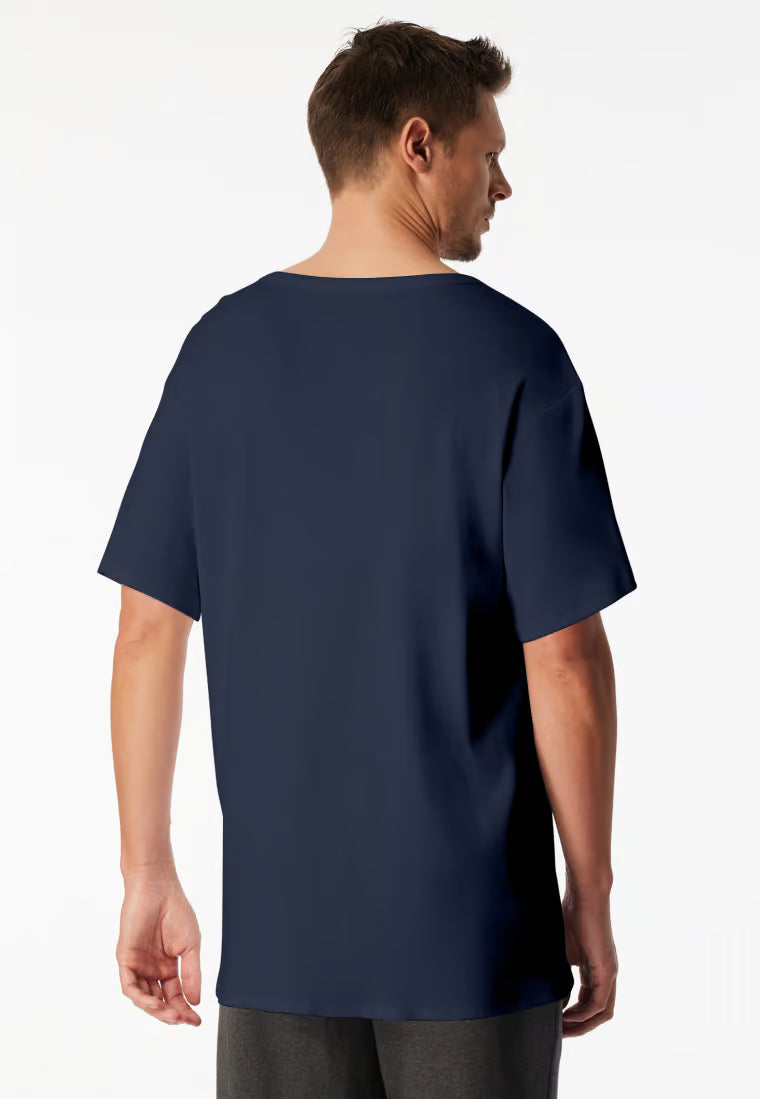 Shirt kurzarm Doppelripp Cutout admiral - SCHIESSER 150 Years