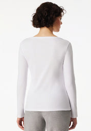 Chemise à manches longues côtelées doubles et découpes Amiral - SCHIESSER 150 ans