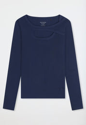 Chemise à manches longues côtelées doubles et découpes Amiral - SCHIESSER 150 ans