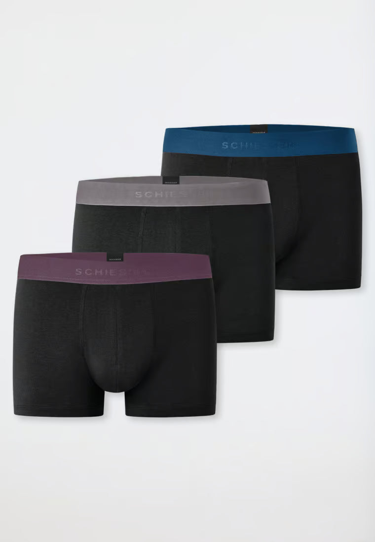 Shorts 3er-Pack Organic Cotton Webgummibund mehrfarbig - 95/5