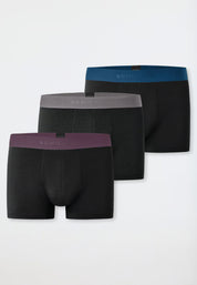 Shorts 3er-Pack Organic Cotton Webgummibund mehrfarbig - 95/5