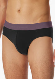 Lot de 3 slips Rio en coton biologique tissé, taille élastique, multicolores - 95/5