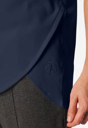 Shirt kurzarm Doppelripp Cutout admiral - SCHIESSER 150 Years