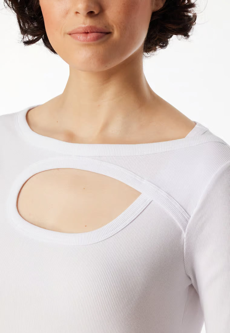 Chemise à manches longues côtelées doubles et découpes Amiral - SCHIESSER 150 ans